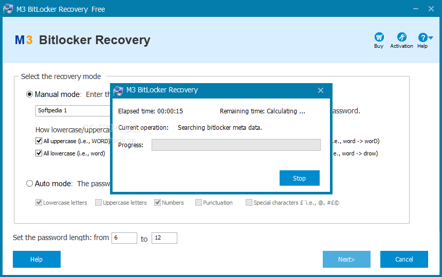 m3 bitlocker recovery software
